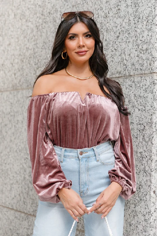 Nothing Else Matters Mushroom Velvet Off The Shoulder Bodysuit FINAL SALE Fashionable Turtleneck Bodysuit Nothing Else Matters Mushroom Velvet Off The Shoulder Bodysuit FINAL SALE Fashionable Turtleneck Bodysuit