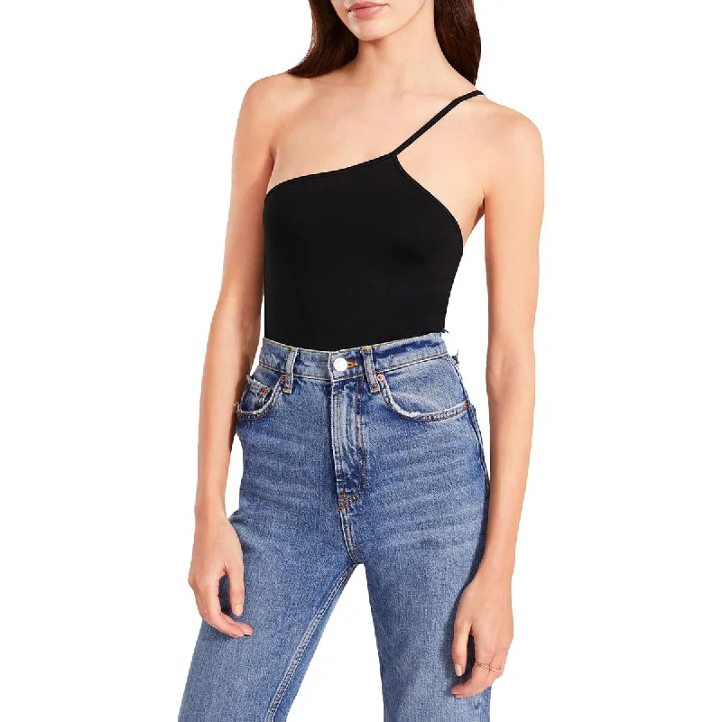 BB Dakota Womens Icons Only Jersey One Shoulder Bodysuit Stylish Bodysuit with Peplum BB Dakota Womens Icons Only Jersey One Shoulder Bodysuit Stylish Bodysuit with Peplum
