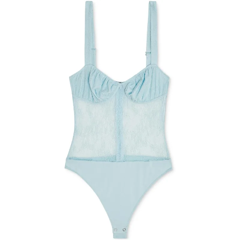 Danielle Bernstein Womens Juniors Lace Thong Bodysuit Trendy Seamless Bodysuit for Comfort Danielle Bernstein Womens Juniors Lace Thong Bodysuit Trendy Seamless Bodysuit for Comfort