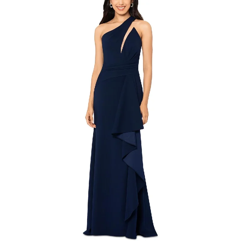 Betsy & Adam Womens Petites One Shoulder Illusion Evening Dress Tunics Solid Classic Betsy & Adam Womens Petites One Shoulder Illusion Evening Dress Tunics Solid Classic