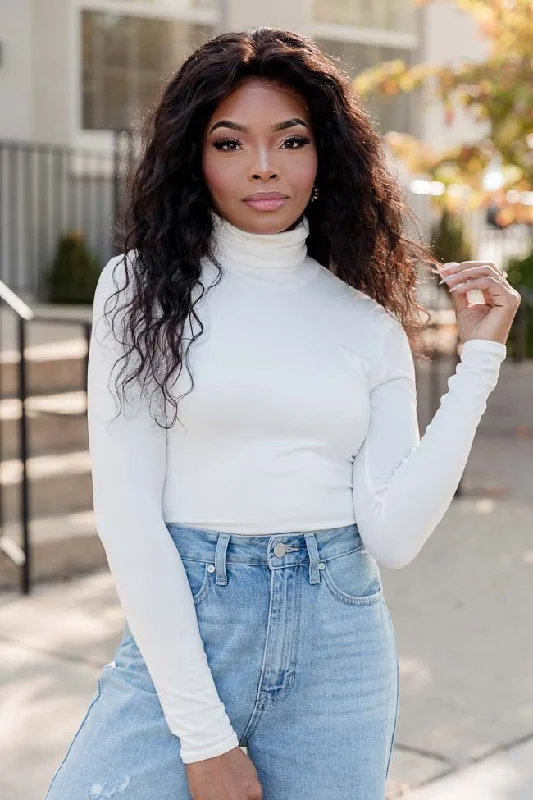 Feeling The Fun Ivory Turtleneck Bodysuit FINAL SALE Comfortable Adjustable Strap Bodysuit Feeling The Fun Ivory Turtleneck Bodysuit FINAL SALE Comfortable Adjustable Strap Bodysuit