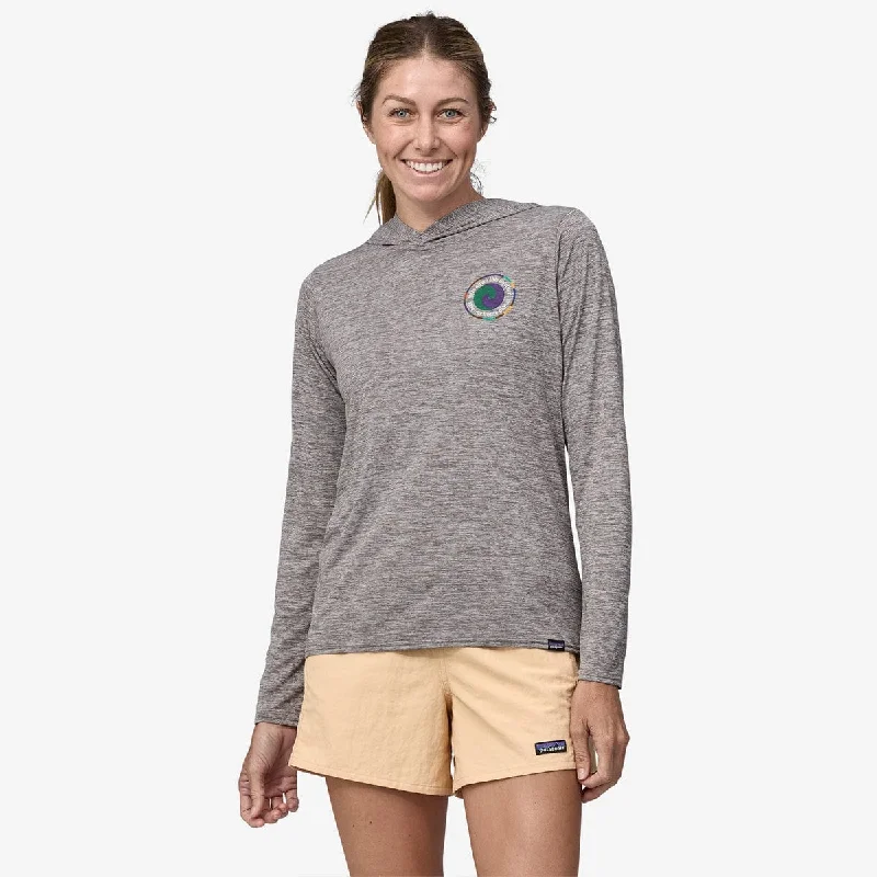 Patagonia Women's Cap Cool Daily Graphic Hoody Hoodie with Hem Drawcord Adjustable Customizable Patagonia Women's Cap Cool Daily Graphic Hoody Hoodie with Hem Drawcord Adjustable Customizable