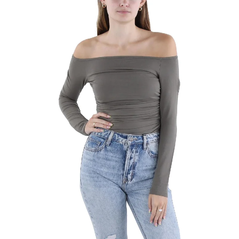 Tart Collections Womens Wanda Body Suit Shirt Square Neck Bodysuit Cozy Stretch Bodysuit Tart Collections Womens Wanda Body Suit Shirt Square Neck Bodysuit Cozy Stretch Bodysuit