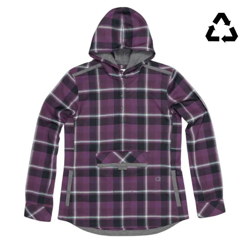 Women's Pop Over Biker Hoody Hoodie with Toggle Buttons Decorative Unique