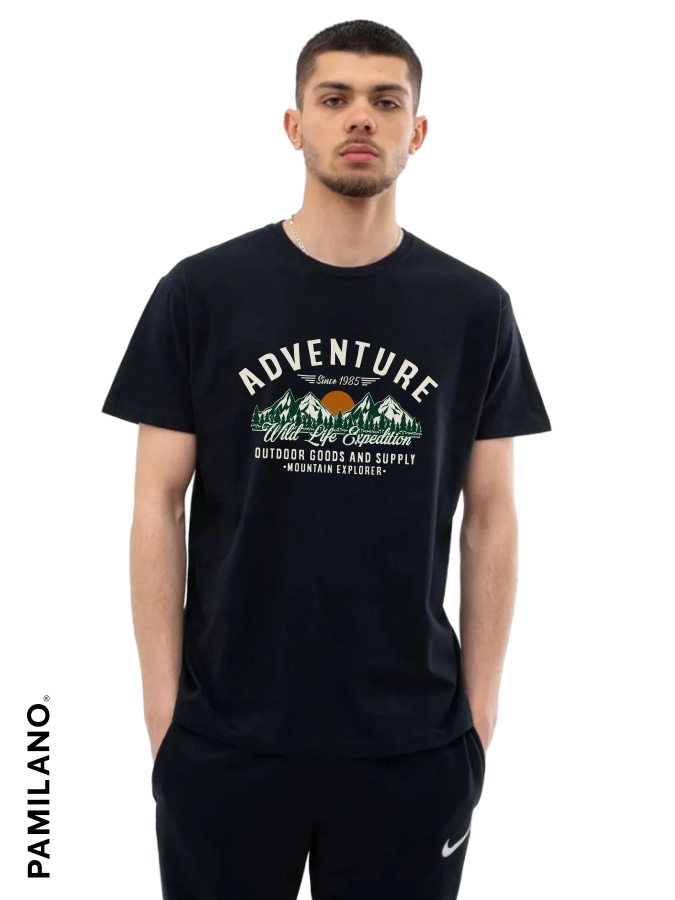 Adventure Wild Life Expdition - Unisex T-Shirt Zippered Front Buttoned Front Snap Front Adventure Wild Life Expdition - Unisex T-Shirt Zippered Front Buttoned Front Snap Front