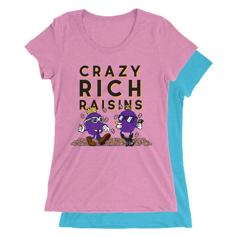 Movie The Food™ "Crazy Rich Raisins" Women's T-Shirt Notch Collar Peter Pan Collar Cowl Neck Movie The Food™ "Crazy Rich Raisins" Women's T-Shirt Notch Collar Peter Pan Collar Cowl Neck