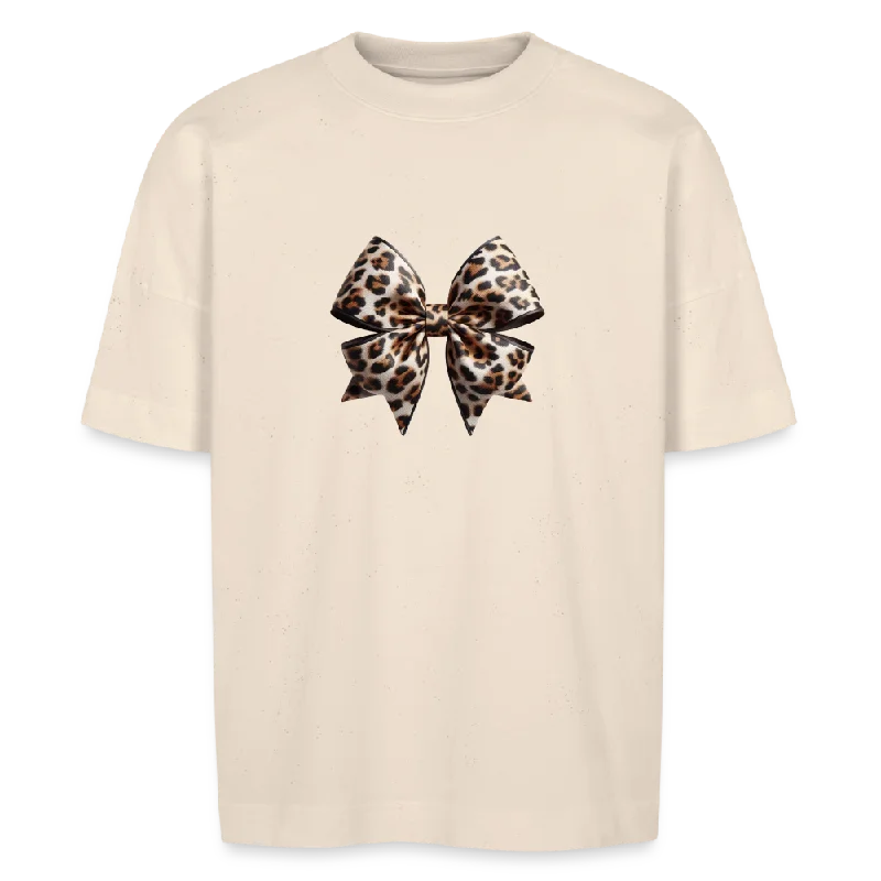 Leopard Print Bow Tee - Wild Elegance Collection Chenille Blend Fleece Blend Nylon Blend Leopard Print Bow Tee - Wild Elegance Collection Chenille Blend Fleece Blend Nylon Blend