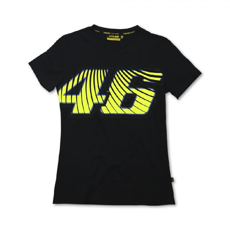Official Valentino Rossi VR46 Womans T-Shirt Black - Vrwts 108004 Modern Contemporary Chic Official Valentino Rossi VR46 Womans T-Shirt Black - Vrwts 108004 Modern Contemporary Chic