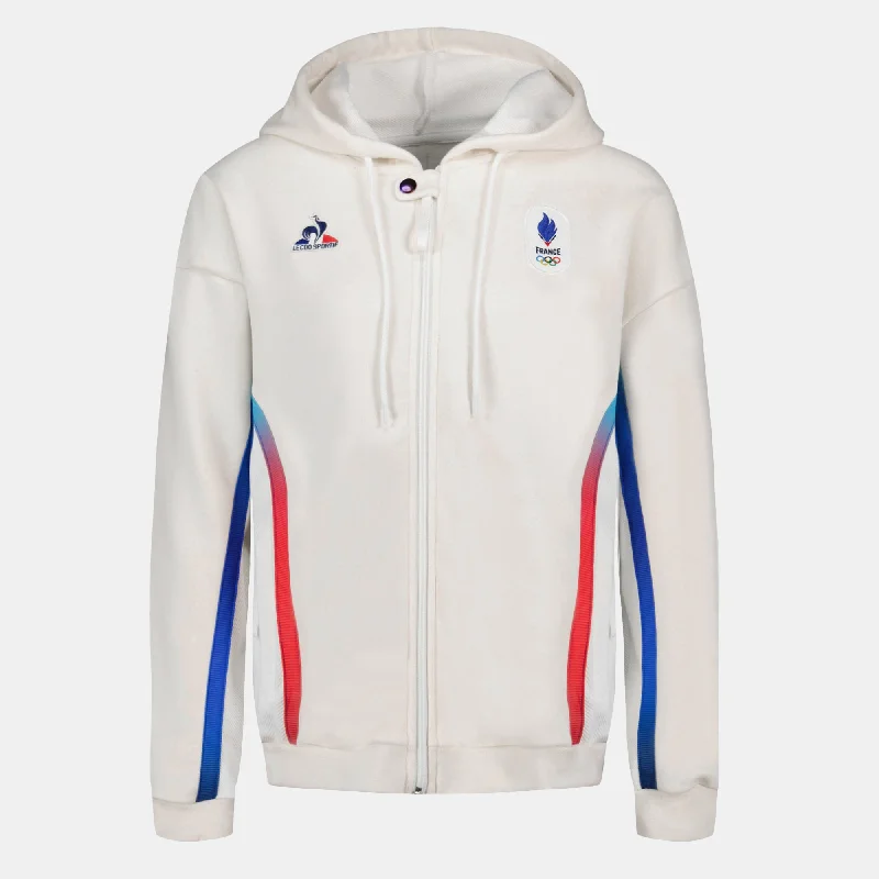 2421355-EFRO 24 FZ Hoody DOT W écru | Veste à capuche officielle Équipe de France Femme Hoodie with Pocket Utility Practical 2421355-EFRO 24 FZ Hoody DOT W écru | Veste à capuche officielle Équipe de France Femme Hoodie with Pocket Utility Practical