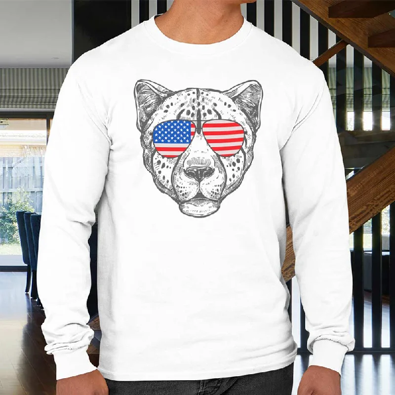 Cheetah face print full sleeve t-shirt for men Satin Fabric Silk Fabric Chiffon Fabric Cheetah face print full sleeve t-shirt for men Satin Fabric Silk Fabric Chiffon Fabric