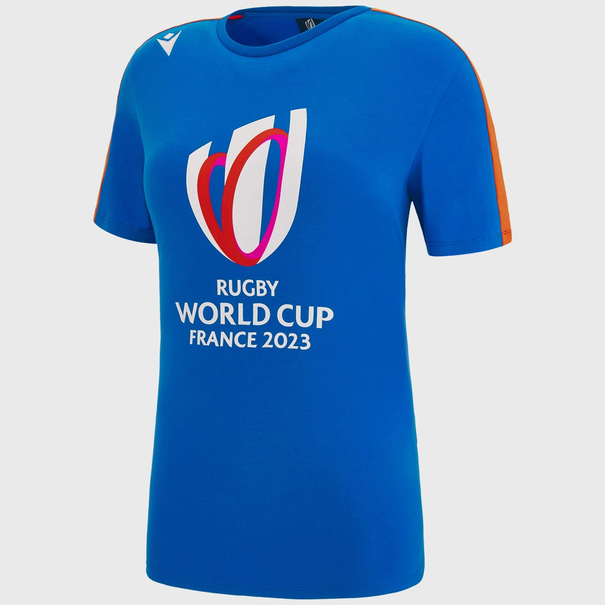 Macron Women's Rugby World Cup 2023 Logo Tee Royal Blue/Red Faux Fur Fabric Real Fur Fabric Shearling Fabric Macron Women's Rugby World Cup 2023 Logo Tee Royal Blue/Red Faux Fur Fabric Real Fur Fabric Shearling Fabric