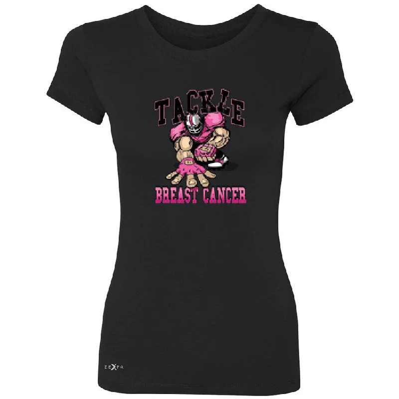 Zexpa Apparelâ„¢ Tackle Breast Cancer Women's T-shirt Breast Cancer Awareness Tee Machine Wash Dry Clean Hand Wash Zexpa Apparelâ„¢ Tackle Breast Cancer Women's T-shirt Breast Cancer Awareness Tee Machine Wash Dry Clean Hand Wash