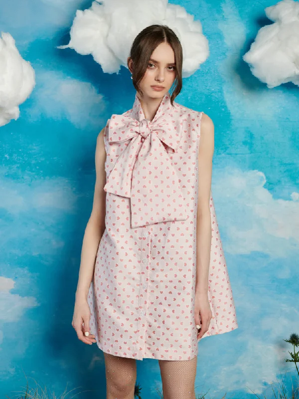 Canter Jacquard Bow Dress