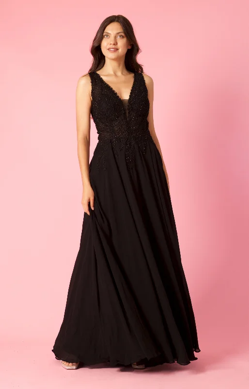 Dylan & Davids Long Formal Dress Plus Size Chiffon Evening Gown