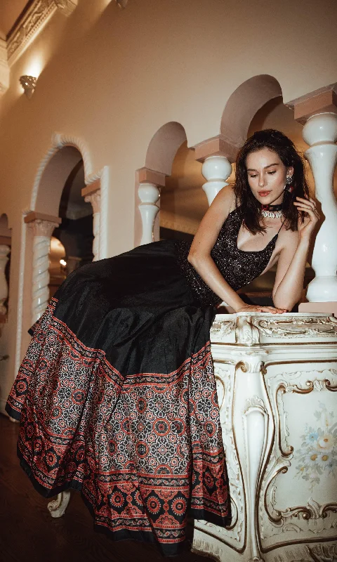 Elise Dress with Hand Embroidered Torso