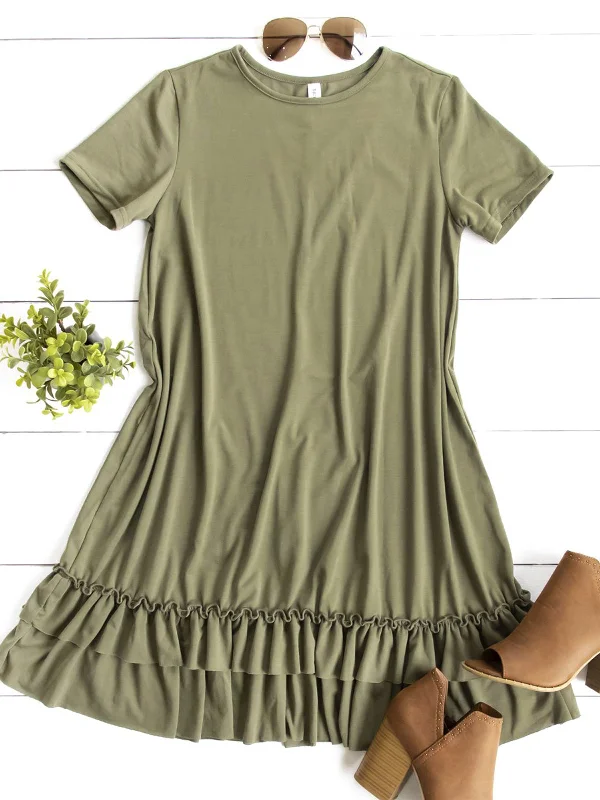 Jesse Ruffle Swing Dress