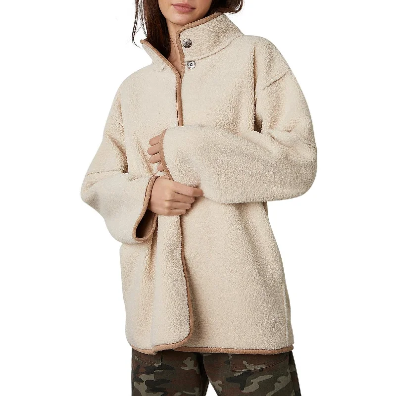 VELVET BY GRAHAM & SPENCER Womens Shearling Reversible Overcoat Vintage-Inspired Wool Coat VELVET BY GRAHAM & SPENCER Womens Shearling Reversible Overcoat Vintage-Inspired Wool Coat