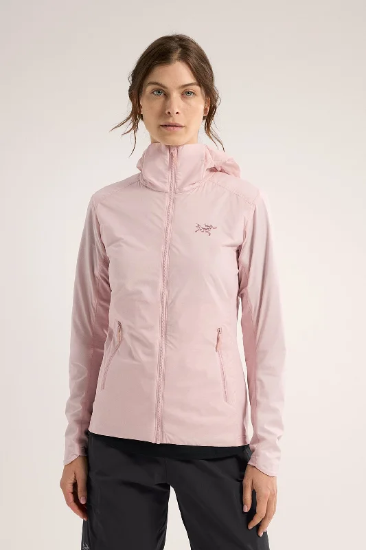 Arc'teryx Women's Atom Lightweight Hoody in Alpine Rose Hoodie with Mesh Breathable Sporty Arc'teryx Women's Atom Lightweight Hoody in Alpine Rose Hoodie with Mesh Breathable Sporty