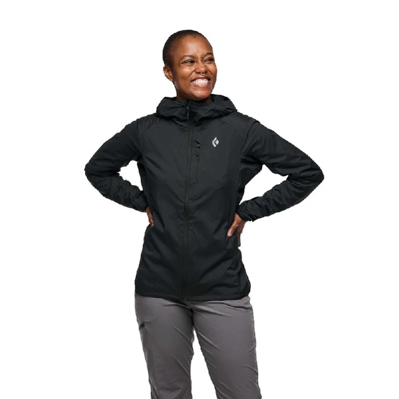 Black Diamond Women's Alpine Start Insulated Hoody Hoodie with Cuffed Sleeves Snug Secure Black Diamond Women's Alpine Start Insulated Hoody Hoodie with Cuffed Sleeves Snug Secure