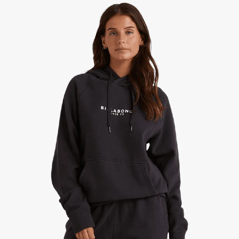 Billabong Womens Society Pop Hoody Black Sands Hoodie with Reflective Safety Nightwear Billabong Womens Society Pop Hoody Black Sands Hoodie with Reflective Safety Nightwear