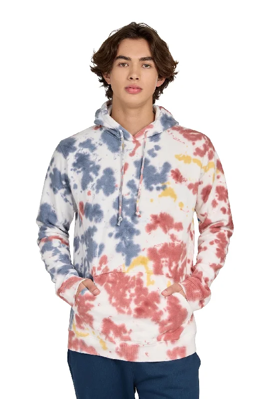 Unisex Tie Dye Splatter Cotton Heavyweight Fleece Hoody Hoodie with Side Slits Relaxed Casual Unisex Tie Dye Splatter Cotton Heavyweight Fleece Hoody Hoodie with Side Slits Relaxed Casual