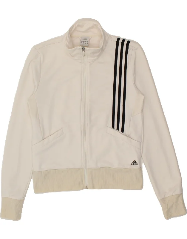 ADIDAS Womens Climalite Tracksuit Top Jacket UK 12 Medium White Wool Jacket Cashmere Jacket Tweed Jacket ADIDAS Womens Climalite Tracksuit Top Jacket UK 12 Medium White Wool Jacket Cashmere Jacket Tweed Jacket