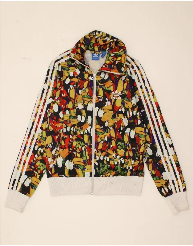 ADIDAS Womens Graphic Tracksuit Top Jacket UK 12 Medium Multicoloured Mesh Jacket Canvas Jacket Denim Jacket ADIDAS Womens Graphic Tracksuit Top Jacket UK 12 Medium Multicoloured Mesh Jacket Canvas Jacket Denim Jacket