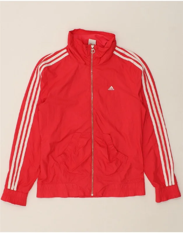 ADIDAS Womens Tracksuit Top Jacket UK 14 Medium Red Polyester Chenille Fabric Brocade Fabric Lace Fabric ADIDAS Womens Tracksuit Top Jacket UK 14 Medium Red Polyester Chenille Fabric Brocade Fabric Lace Fabric