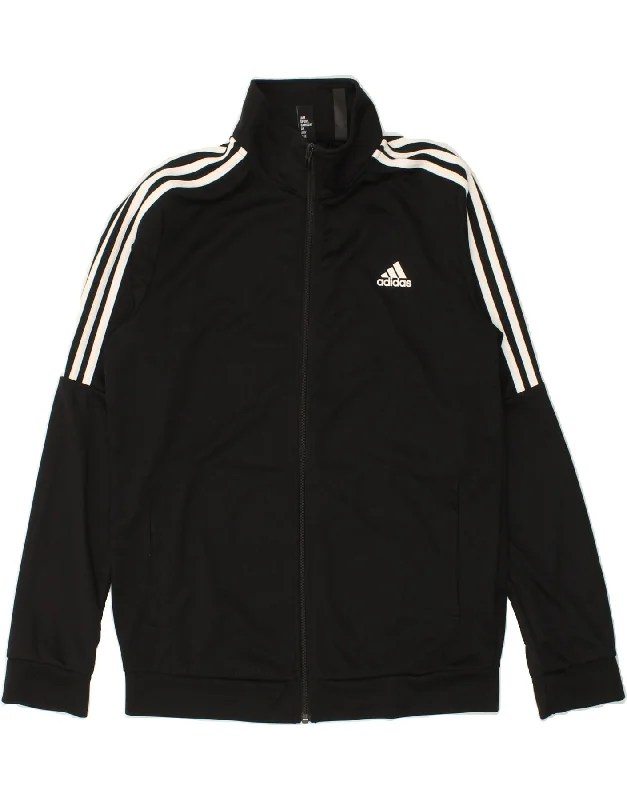 ADIDAS Womens Tracksuit Top Jacket UK 16/18 Large Black Polyester A-Line Jacket Boat Neck Shawl Collar ADIDAS Womens Tracksuit Top Jacket UK 16/18 Large Black Polyester A-Line Jacket Boat Neck Shawl Collar