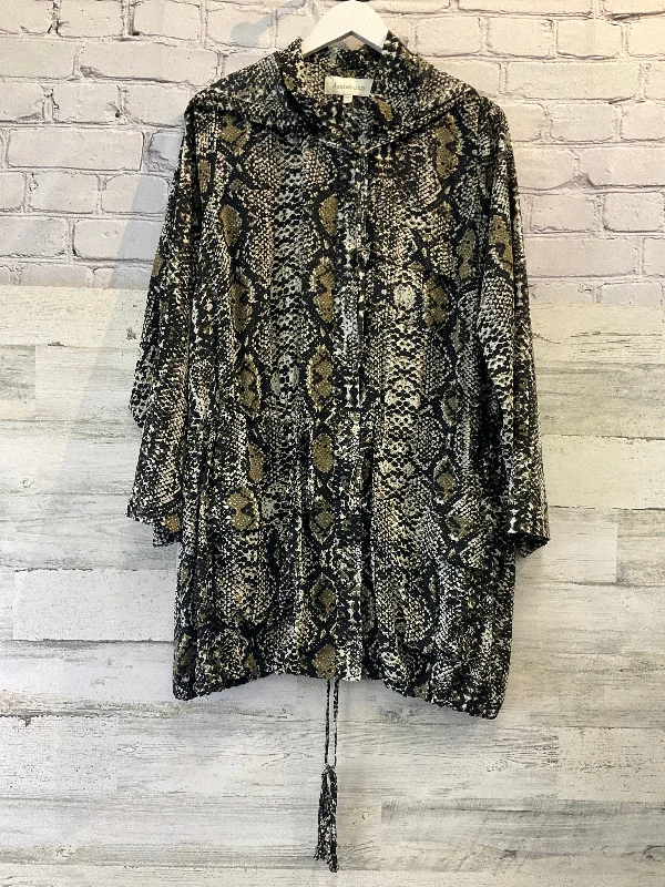 Animal Print Jacket Utility Daniel Rainn, Size 1x Jersey Jacket Tulle Jacket Batik Jacket Animal Print Jacket Utility Daniel Rainn, Size 1x Jersey Jacket Tulle Jacket Batik Jacket