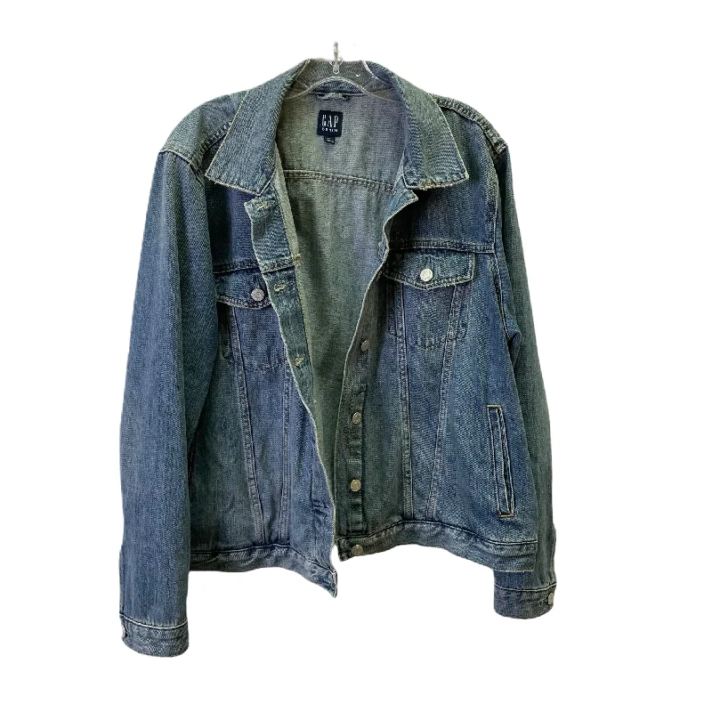 Blue Denim Jacket Denim By Gap, Size: 1x Toggled Jacket Drawstring Jacket Belted Jacket Blue Denim Jacket Denim By Gap, Size: 1x Toggled Jacket Drawstring Jacket Belted Jacket