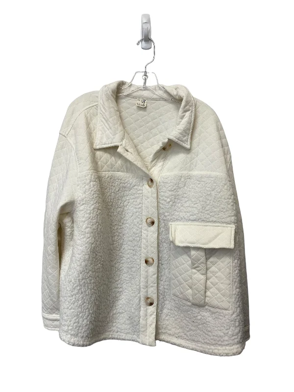 Cream Jacket Other Terra & Sky, Size 2x Insulated Jacket Fitted Jacket Loose Jacket Cream Jacket Other Terra & Sky, Size 2x Insulated Jacket Fitted Jacket Loose Jacket