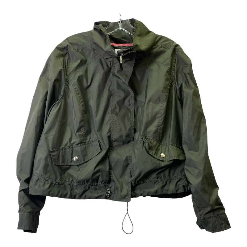 Green Jacket Windbreaker By Livi Active, Size: 1x Toggled Jacket Drawstring Jacket Belted Jacket Green Jacket Windbreaker By Livi Active, Size: 1x Toggled Jacket Drawstring Jacket Belted Jacket