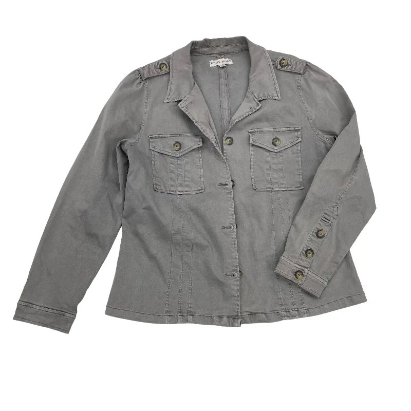 GREY DENIM JACKET DENIM by KNOX ROSE Size:XL Toggled Jacket Drawstring Jacket Belted Jacket GREY DENIM JACKET DENIM by KNOX ROSE Size:XL Toggled Jacket Drawstring Jacket Belted Jacket