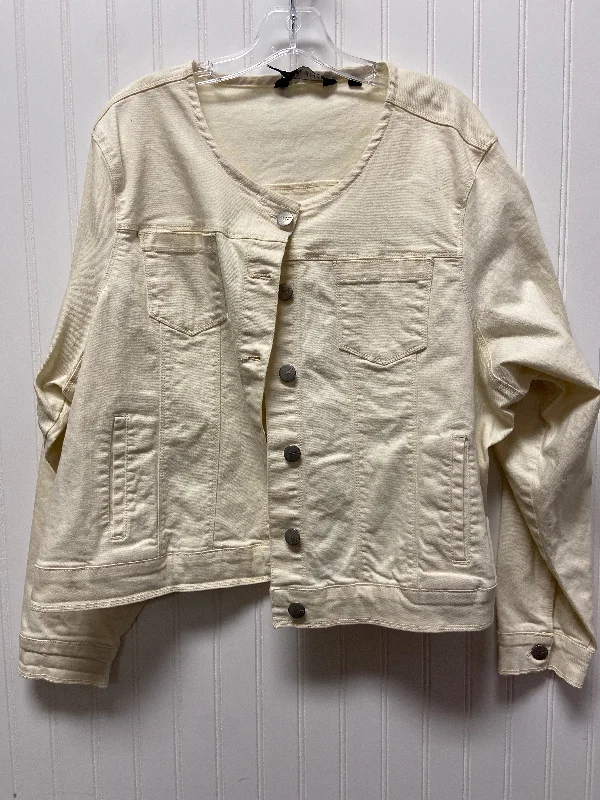 Jacket Denim By Cmc Size: 1x Chenille Jacket Brocade Jacket Lace Jacket