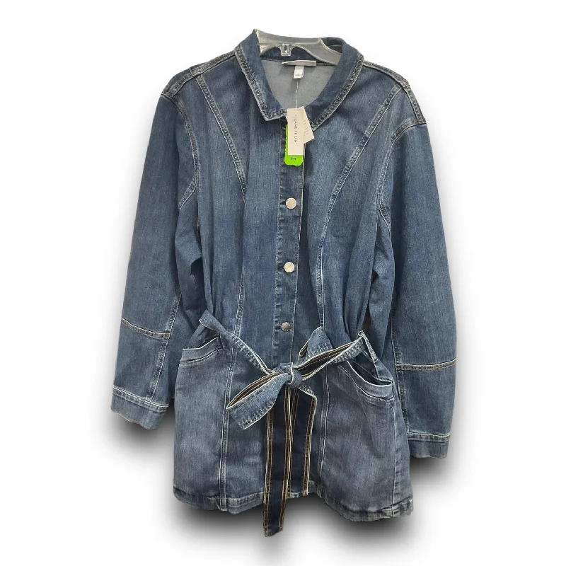 Jacket Denim By Lane Bryant In Blue, Size: 3x Fleece Fabric Down Fabric Feather Fabric Jacket Denim By Lane Bryant In Blue, Size: 3x Fleece Fabric Down Fabric Feather Fabric