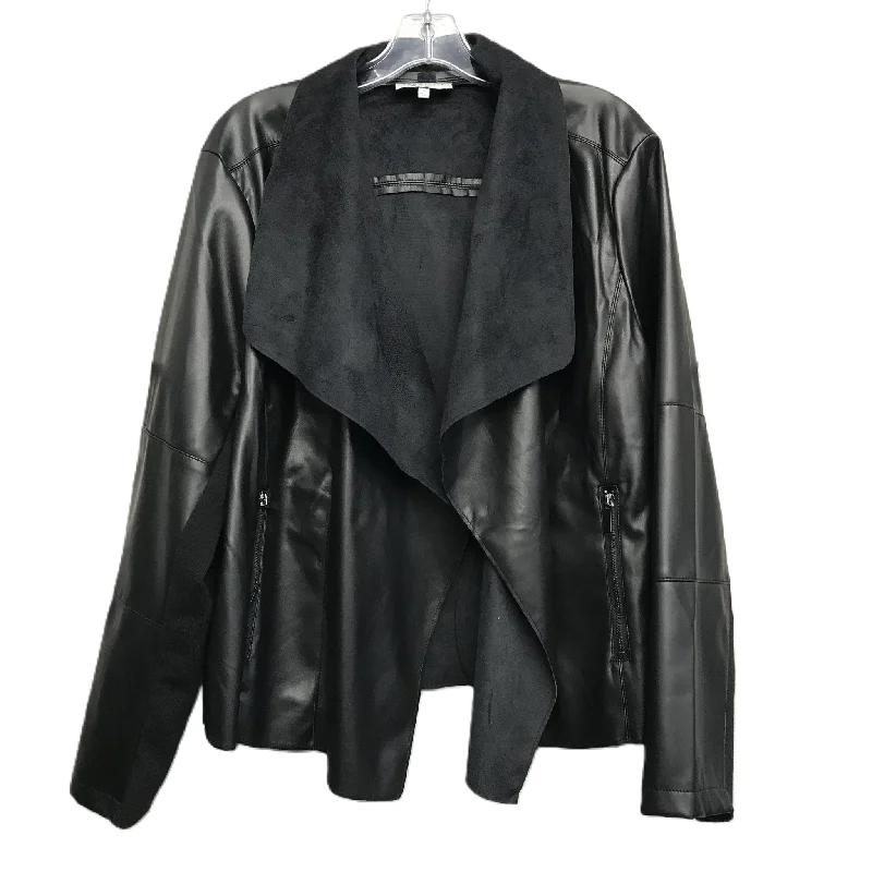 Jacket Other By Bagatelle In Black, Size: 2x Ribbed Jacket Pleated Jacket Ruffled Jacket Jacket Other By Bagatelle In Black, Size: 2x Ribbed Jacket Pleated Jacket Ruffled Jacket