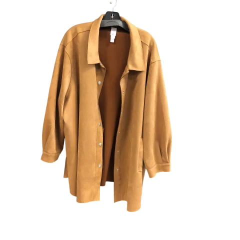Jacket Other By Cmc In Tan, Size: 3x One-Shoulder Jacket Off-the-Shoulder Jacket Asymmetrical Jacket Jacket Other By Cmc In Tan, Size: 3x One-Shoulder Jacket Off-the-Shoulder Jacket Asymmetrical Jacket