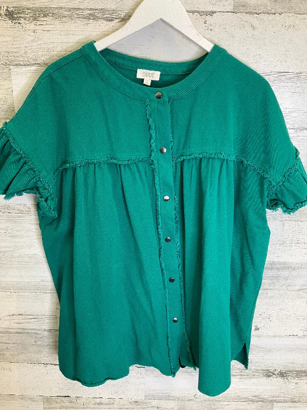 Jacket Other By Oddi In Green, Size: 1x Collared Jacket Crew Neck Jacket Turtle Neck Jacket Jacket Other By Oddi In Green, Size: 1x Collared Jacket Crew Neck Jacket Turtle Neck Jacket