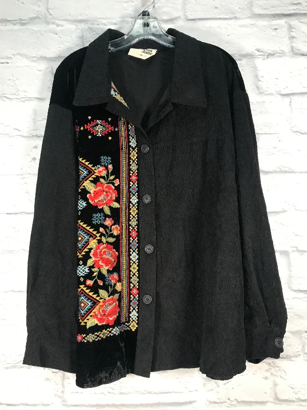 Jacket Shirt By Savanna Jane In Black & Red, Size: 3x Nylon Jacket Polyester Jacket Spandex Jacket Jacket Shirt By Savanna Jane In Black & Red, Size: 3x Nylon Jacket Polyester Jacket Spandex Jacket