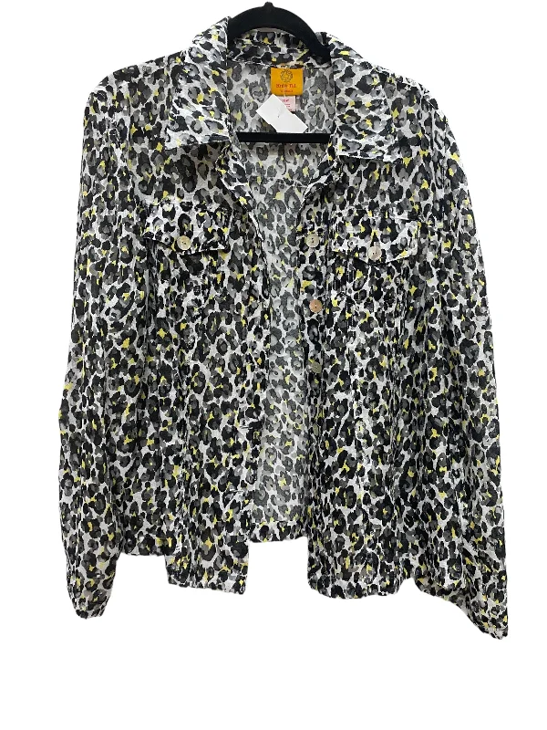 Leopard Print Jacket Shirt Ruby Rd, Size 1x Ribbed Jacket Pleated Jacket Ruffled Jacket Leopard Print Jacket Shirt Ruby Rd, Size 1x Ribbed Jacket Pleated Jacket Ruffled Jacket