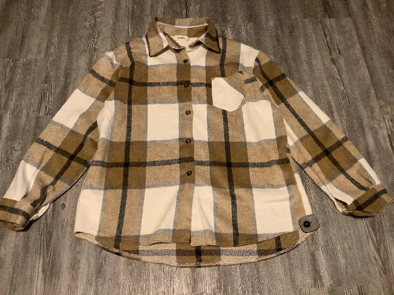 Plaid Pattern Jacket Shirt Adore, Size 1x Faux Fur Jacket Real Fur Jacket Shearling Jacket Plaid Pattern Jacket Shirt Adore, Size 1x Faux Fur Jacket Real Fur Jacket Shearling Jacket