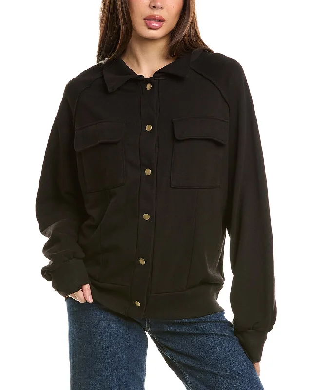 Project Social T Augusta Snap Front Jacket Insulated Jacket Fitted Jacket Loose Jacket Project Social T Augusta Snap Front Jacket Insulated Jacket Fitted Jacket Loose Jacket