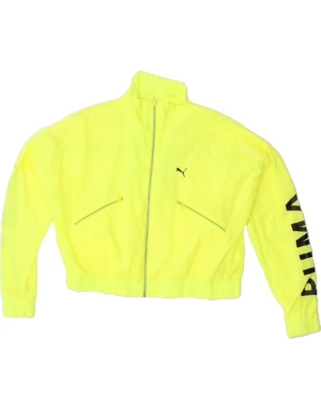 PUMA Womens Graphic Crop Tracksuit Top Jacket UK 14 Medium Green Polyester Hoodie Zip-Up Jacket Button-Up Jacket PUMA Womens Graphic Crop Tracksuit Top Jacket UK 14 Medium Green Polyester Hoodie Zip-Up Jacket Button-Up Jacket