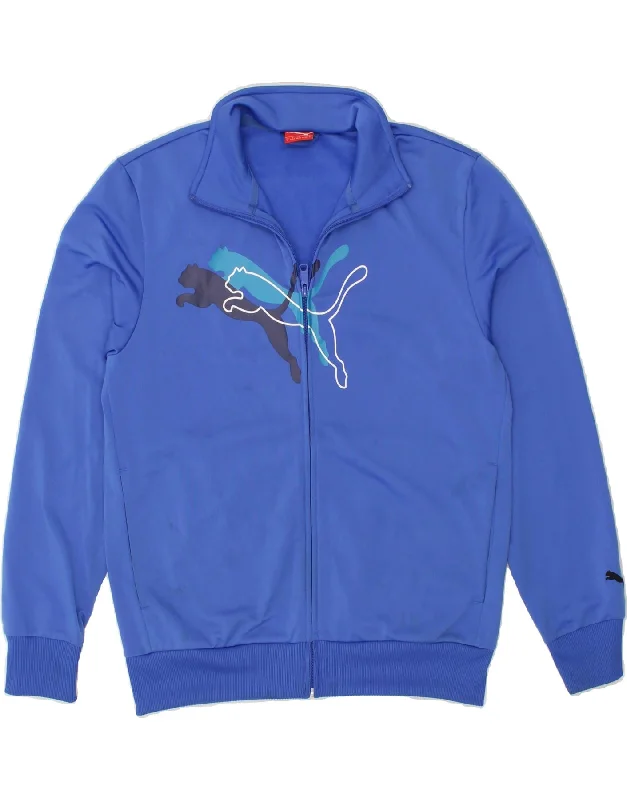 PUMA Womens Oversized Tracksuit Top Jacket UK 10 Small Blue Polyester Collared Jacket Crew Neck Jacket Turtle Neck Jacket PUMA Womens Oversized Tracksuit Top Jacket UK 10 Small Blue Polyester Collared Jacket Crew Neck Jacket Turtle Neck Jacket