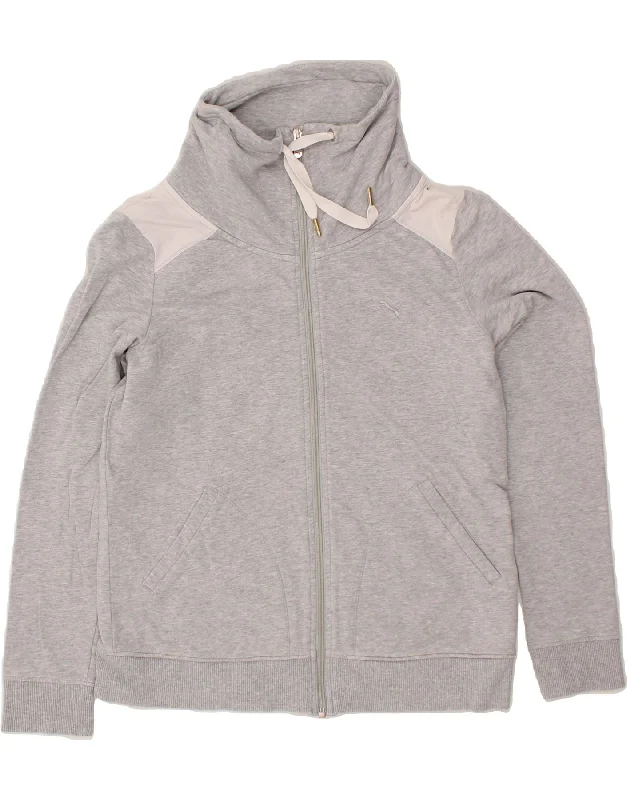PUMA Womens Tracksuit Top Jacket UK 16 Large Grey Colourblock Cotton Ribbed Jacket Pleated Jacket Ruffled Jacket PUMA Womens Tracksuit Top Jacket UK 16 Large Grey Colourblock Cotton Ribbed Jacket Pleated Jacket Ruffled Jacket