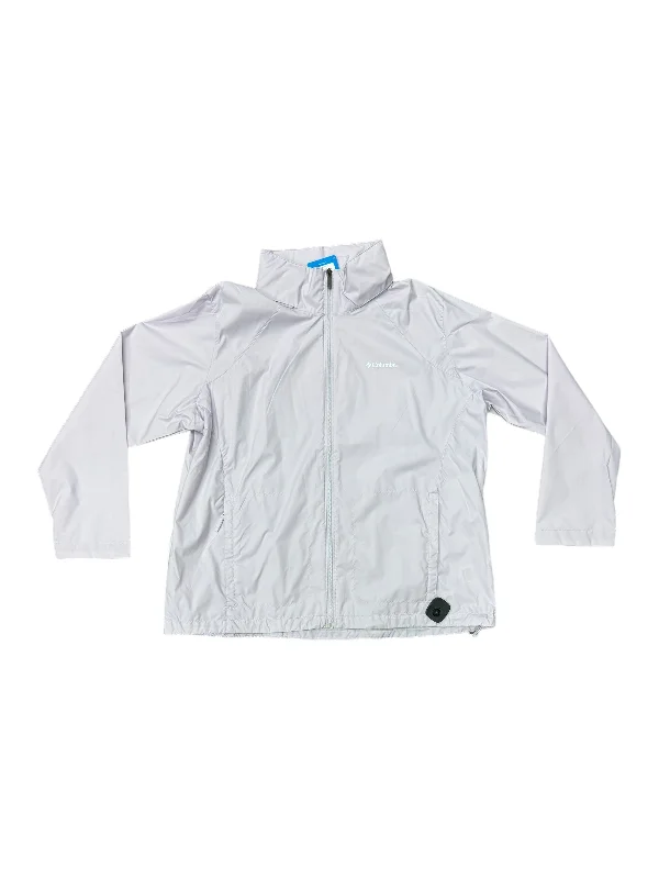 Purple Jacket Windbreaker Columbia, Size 2x Stand-Up Collar Roll-Neck Collar Turtle Neck Purple Jacket Windbreaker Columbia, Size 2x Stand-Up Collar Roll-Neck Collar Turtle Neck