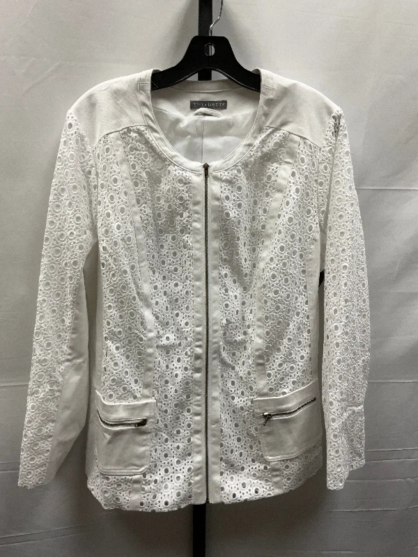 White Jacket Other Jessica London, Size 1x Herringbone Jacket Checkered Jacket Solid Jacket White Jacket Other Jessica London, Size 1x Herringbone Jacket Checkered Jacket Solid Jacket