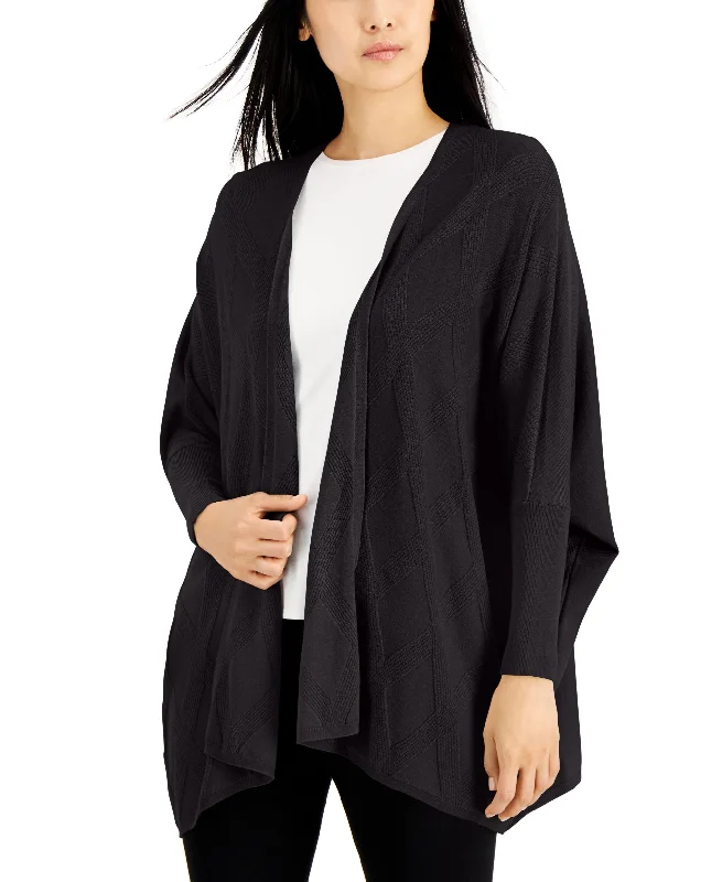 Alfani Womens Diamond Stitch Open Front Cardigan Mesh Fabric Canvas Fabric Denim Fabric Alfani Womens Diamond Stitch Open Front Cardigan Mesh Fabric Canvas Fabric Denim Fabric