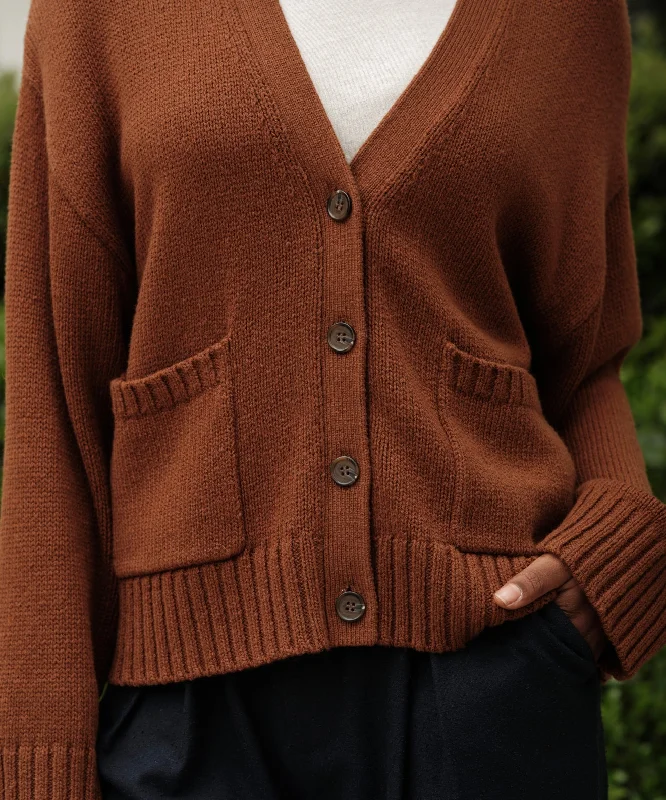 Barrett Cardigan Seamless Knitted Crochet